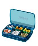 Portable Blue Pill Box with 6 Compartments - Moisture-Proof Organizer for Medication & Supplements - Buy Online on GoSupps.com