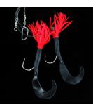 Fringe Pilk Leader with two side arms Japan Red/Black Fringe Twister by Jenzi - Buy Online on GoSupps.com