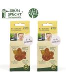 Gruenspecht Organic Natural Rubber Pacifiers for 0-6 Months | Set of 2 | Soft Heart-Shaped Shield | Orthodontic Design - Buy Online on GoSupps.com