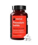 KI Potassium Iodide Tablets 130mg - 75 Tablets with Calcium Carbonate | 1-Pack - Buy Online on GoSupps.com