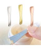 Metal Makeup Spatula Tool | Skincare & Cosmetic Scoop for Creams Lotions Masks - Rose Gold Silver Gold Options - Buy Online on GoSupps.com