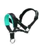 Adjustable Green Dog Halter - Padded Fabric No Pull Collar for Medium Dogs - Buy Online on GoSupps.com