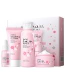 Cherry Blossoms Skin Care Set for Women & Girls | Complete Beauty Gift Kit with Cleanser Serum Cream Toner & Eye Cream - Buy Online on GoSupps.com