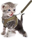 Buy Femax Dog Harness & Linen Set - Soft Mesh Padded Dishes for Puppies & Cats | Reflective Adjustable Breathable | XS Camouflage Brown - Ideal for Walking Running Training - Buy Online on GoSupps.com