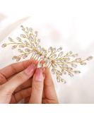 IYOU Bridal Jewelry - Silver Rhinestone Wedding Hair Comb | Crystal Headpiece Accessories for Women & Girls - Buy Online on GoSupps.com