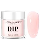AZUREBEAUTY Dip Powder Translucent Sheer Pink Color 2Oz/56g, Basic Semi-transparent Clear Dipping Powder Crystal French Nail Art Starter Manicure Salon DIY at Home - Buy Online on GoSupps.com