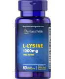 Buy Puritan's Pride L-Lysine 1000 mg - 60 Caplets | International Shipping Available - Buy Online on GoSupps.com