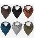 6 Pack Hair Scarf Headband for Women - Elastic Hair Kerchief Large Boho Triangle Bandana Head Scarf with Clips Non Slip Solid Color Headbands Hair Scarves for Teen Girls A Pack Solid - Buy Online on GoSupps.com