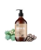 Organic Castor Oil 250ml - 100% Pure Cold Pressed for Hair Skin Eyelashes Eyebrows Beard & Nails | International Shipping Available - Buy Online on GoSupps.com