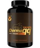 Dermaqq HIGH Absorption Ubiquinol (QH) - CoQ10 for Dogs & Cats | Soothes Hot Spots, Hair Loss & Dermatitis | Relieves Itchy, Dry Skin - Buy Online on GoSupps.com
