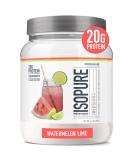 Isopure Clear Whey Isolate Protein Powder - Watermelon Lime Flavor, 16 Servings, Gluten Free with Zero Added Sugar - Post Workout Recovery Drink Mix - Buy Online on GoSupps.com