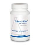 BIOTICS Research Folate 5 Plus: High Potency Folate & B12 for Pregnancy Nutrition & Energy Support - Buy Online on GoSupps.com