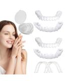 4-Piece Plug-In Dentures - Whiten & Brighten Your Smile | Unisex False Teeth for Imperfect Smiles - Buy Online on GoSupps.com