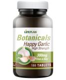 Lifeplan Happy Garlic 300mg - 180 Tablets | Immune Support | Cardiovascular Health - Buy Online on GoSupps.com