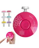 Electric Children Nail File & Safe Nail Cutter Manicure Set - 6 Interchangeable Grinding Heads for Kids & Adults - Red - Buy Online on GoSupps.com