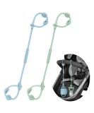 ClDy Baby Toy Pacifier Chain & Silicone Cup Catcher | BPA-Free Stroller & Car Seat Straps (Ocean Blue & Green) - 2 Pack - Buy Online on GoSupps.com