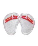 NOLITOY Forefoot Pad Toe Protector Sandal Slippers | Metatarsal Support Gel Insoles for Women | Pink Thong Sandal Liners - Buy Online on GoSupps.com