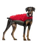 IREENUO Waterproof Dog Coat | Winter Windproof Jacket for Medium to Large Dogs | Reflective Strips & Adjustable Chest Strap (2XL Red) - Buy Online on GoSupps.com