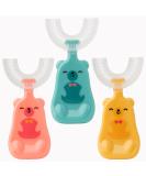 3 Pack U-Shaped Toddler Toothbrush for Kids Age 2-8 - Double-Layered Bristles for Deep Cleaning - Buy Online on GoSupps.com