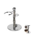 Linkidea Razor Holder Stand Stainless Steel Shaving Brush Holder with Non-Slip Base Creative Bamboo Shape Safety Shaver Kit Organizer for Shower Room Bathroom (Grey) - Buy Online on GoSupps.com