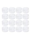 Frcolor 5g 5ml Empty Plastic Round Cosmetic Containers with Lid - 50pcs Transparent Clear - Ideal for Travel & DIY - Buy Online on GoSupps.com