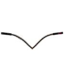 Start Wodenhringriemen Horse Glitter Headband | Leather Diamond Stirring Strap for Warmblood Thoroughbred & Pony - Bangs Black/Black - Buy Online on GoSupps.com