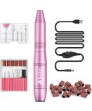 Weyi Nail Miller - 20 000 RPM Electric Nail File & 11-in-1 Manicure Set for Gel & Acrylic Nails | Adjustable Speed | Pink - Buy Online on GoSupps.com