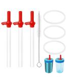 3st Replacement Straws for ZAK Cups | Bite Valve for ZAK Designs Kelso Kids 15oz | BPA-Free Accessories with Brushes & Seals - Buy Online on GoSupps.com