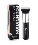 DUcare Flat Top Kabuki Foundation Brush for Liquid Makeup,Professional Stick Buffing Blending Mineral Powder Large Makeup Face Brush, Black - Buy Online on GoSupps.com