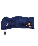 Browint Premium Sleeping Bag Liner | All Around Two-Way Zippers | Extra Wide 87x41 | Breathable Lightweight Travel Sheet | Multifunctional for Camping & Hotel | All Seasons, Navy Blue - Buy Online on GoSupps.com