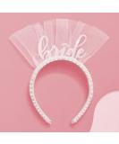 XO Fetti Pearl Bride Headband | Bridal Shower Decorations & Bachelorette Party Gift - Buy Online on GoSupps.com