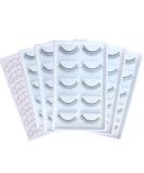 OBEYA 25 Pairs Practice Lashes for Eyelash Extensions - Self-Adhesive Training Strips and Supplies - Buy Online on GoSupps.com