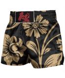 Muay Thai Boxing Shorts - Fashion Flower Championships Athletes Training Fight MMA Boxer Trunks - X-Large Black - Buy Online on GoSupps.com