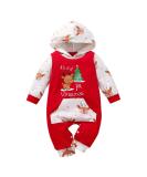 Loalirando Baby Christmas Romper Jumpsuit | My First Xmas Outfit for Newborn | Red 0-3 Months - Buy Online on GoSupps.com