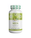 Organic Veda Neem Capsules - Pure Organic Neem Leaf Supplement for Healthy Skin & Immune System - 120 Veggie Capsules - Buy Online on GoSupps.com