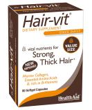 Hair VIT 90 Caps - Strong, Thick, Shiny Hair - B-Vitamins & Amino Acids - Buy Online on GoSupps.com