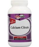 Vitacost Calcium Citrate with Vitamin D3- 1000mg - 240 Tablets | Bone Health Support - Buy Online on GoSupps.com