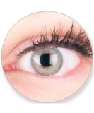 Glamlens Gray Colored Contact Lenses - Monthly Soft Silicone Hydrogel 0.0 Diopters - Includes Contact Lens Case - Buy Online on GoSupps.com
