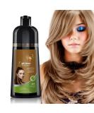 Natural Hair Dye Shampoo 3 in 1 | Vegan Ammonia-Free Gray Hair Coverage | Light Brown Hair & Beard Color for Women & Men - Buy Online on GoSupps.com