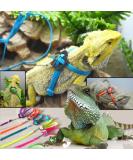 Adjustable Reptile Lizard Harness Leash Adjustable Multicolor Light Soft Fashion (Pink) - Buy Online on GoSupps.com