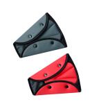 Kid Car Safety Seat Belt Cover - Grey+Red Strap Clips for Children & Adults - Buy Online on GoSupps.com