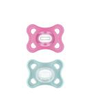 Buy MAM Comfort Schnuller 2 Set - Soft Silicone Pacifiers for Newborns & Babies (3-12 Months) - Pink | Lightweight & Skinsoft Design Includes Pacifier Box - International Shipping - Buy Online on GoSupps.com