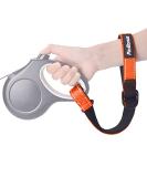 Petbonus Short Dog Leash - Reflective Adjustable & Padded Handle Safety Bracelet for Roller Linen - Extra Layer of Safety for Strollers (Orange) - Buy Online on GoSupps.com