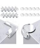 Transparent Silicone Safety Corner Guards for Childproofing Tables, Chairs, Furniture, and Cabinets - 20 Super Sticky L-Shaped and Round Protectors - Buy Online on GoSupps.com