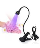 Mlogiroa LED Nail Dryer for Gel Nails 3W Mini Lamp - Portable USB Charge Nail Art Light - Black - Buy Online on GoSupps.com