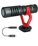 Movo VXR10 Universal Video Microphone with Lightning Dongle Adapter - Shock Mount, Deadcat Windscreen, Case - iPhone 14, 13, 12, 11, XS, XR, X, Pro Max & More - Buy Online on GoSupps.com