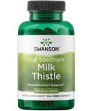 Swanson Milk Thistle Liver Support Supplement - 100 Capsules, 500mg - Natural Formula for Overall Health & Wellbeing - Buy Online on GoSupps.com