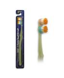 Efons Non-Electric Spin Toothbrush - 360 Rotation, 2 Brush Heads, Soft Bristles - Manual Toothbrush for Adults & Kids - Yellow - Buy Online on GoSupps.com