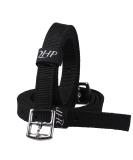QHP Stirrup Leathers Nylon 120 cm - Black | Durable & Lightweight Equestrian Gear for International Shipping - Buy Online on GoSupps.com