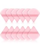 12 Pack Triangle Makeup Puff - Soft Powder Puffs for Loose & Mineral Foundation - Pink Cosmetic Tools - Buy Online on GoSupps.com